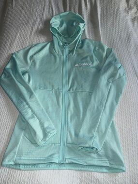 Adidas running Women’s Light Aqua Hooded Jacket